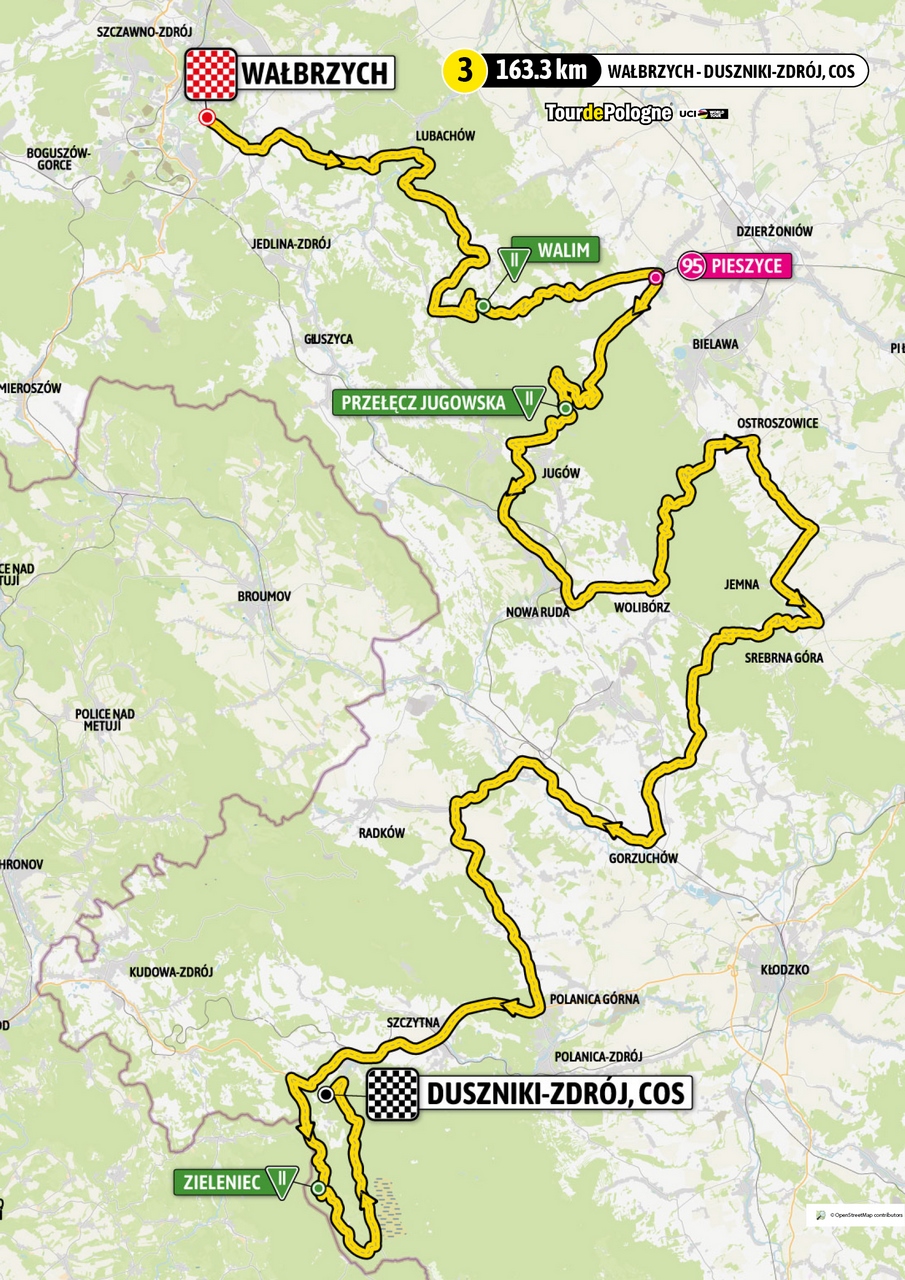 E3 lun 31/07 Walbzrych Duszniki Zdroj 163 km départ 12h35 2023-mapa-etapu-3
